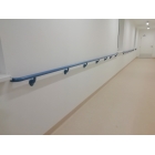Wandgriff Handrail 910 – PVC-U, Standard gemäß Farbfächer, 35 mm × 3,66 m, inkl. 7 Wandkonsolen