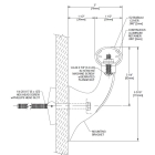 Wandgriff Handrail 920 – PVC-U, Standard gemäß Farbfächer, 38 mm × 3,66 m, inkl. 7 Wandkonsolen
