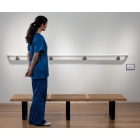 Wandgriff Handrail 940 – PVC, Standard-RAL-Farben, 40 mm × 3,66 m, inkl. 7 Wandkonsolen