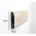 Wandstoßstange, Wandschutzplanke Wall Guard 1400 – PVC-U, Standard gemäß Farbfächer, 102 mm × 3,66 m