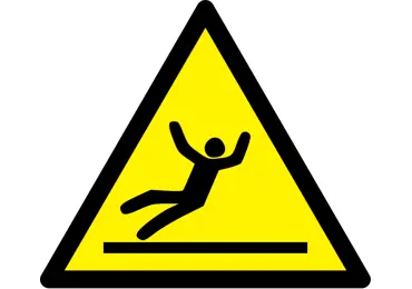 Warnkennzeichnung – Ausrutschgefahr