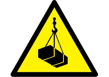 Warnkennzeichnung – Polycarbonat, Warnung vor schwebender Last