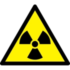 Warnkennzeichnung, Warnung vor radioaktiven Stoffen – Aluminium-Kompositwerkstoff, 600×520 mm