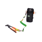 Werkzeugetui NLG mit Horn und Tragfähigkeit 5 kg – Nylon, grün-schwarz, 220×100×50 mm