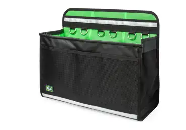 Werkzeugtasche NLG für 30 kg Hebebühnen – PVC, grün-schwarz, 370×540×150 mm