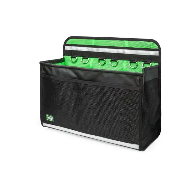Werkzeugtasche NLG für 30 kg Hebebühnen – PVC, grün-schwarz, 370×540×150 mm