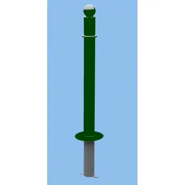 Zierpfosten SIMPLE – Metall, 1170 mm, fest zum Einbetonieren