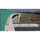 Zweiseitige Betonschutzplanke TYP80 – linkes Endstück, 4000×695×800 mm